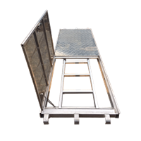 7'x28" Aluminum Hatch Deck w/ Ladder