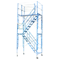 15' Rolling Scaffold Stair Tower (14'8" - 15'10")