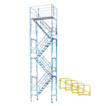28' Rolling Scaffold Stair Tower (27'8"-28'10")